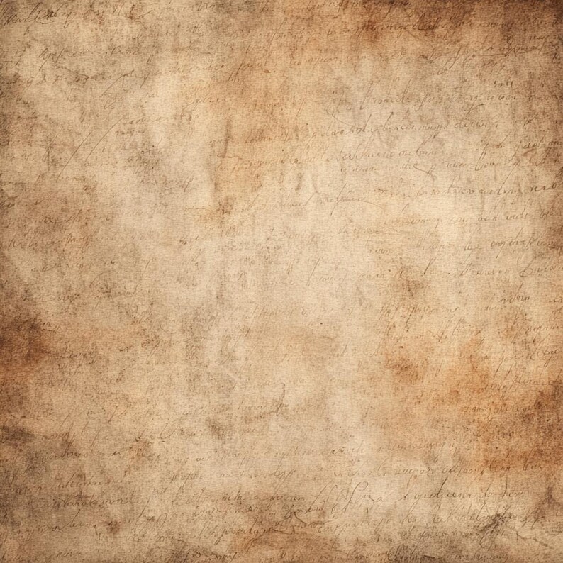 Vintage Parchment CLIPART, Antique Paper Texture Set, Aged Script ...