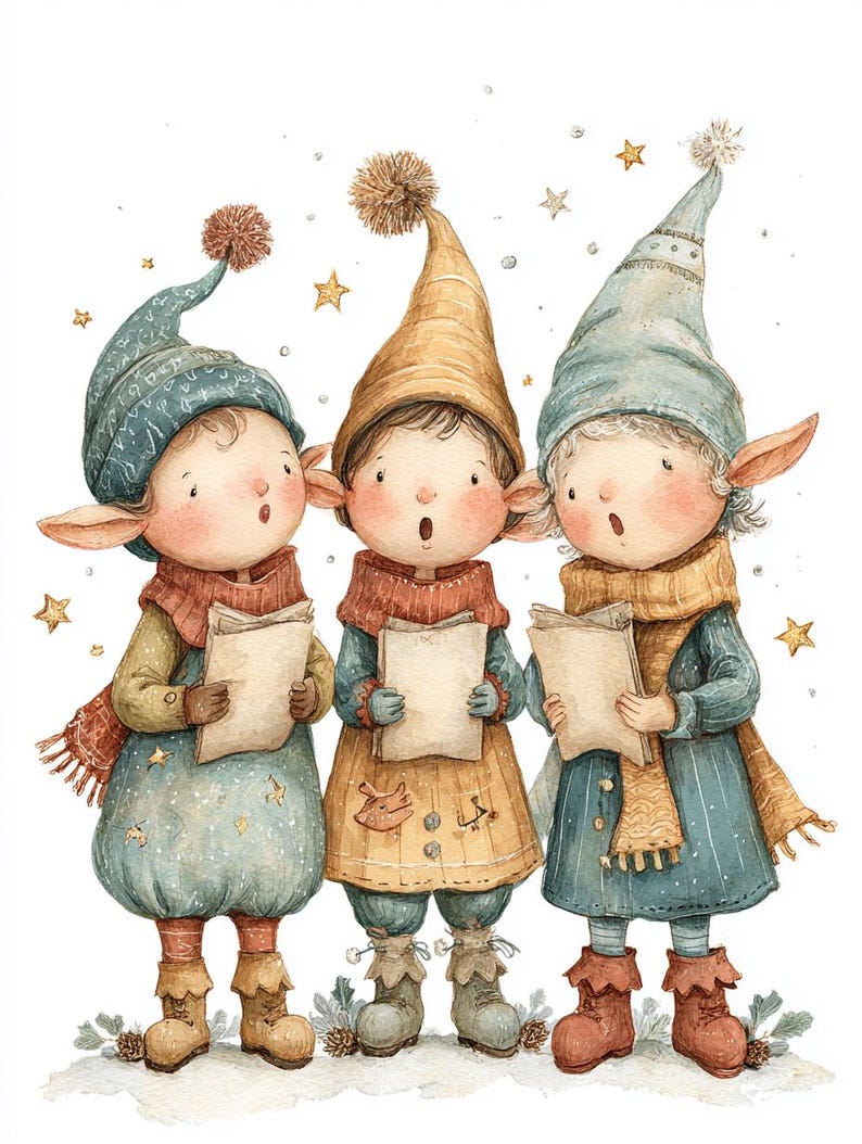 Christmas Elves, Singing Elves, Holiday Choir, Festive Carols, Elf ...