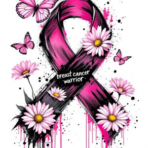 Breast Cancer, Pink Ribbon Art, Warrior Ribbon, Cancer Survivor, Pink ...