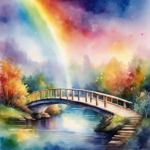 Rainbow Bridge - 10 jpg images, Rainbow Bridge clipart, Rainbow Bridge images, Memorial, memorial clipart,