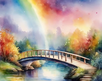 Rainbow Bridge - 10 jpg images, Rainbow Bridge clipart, Rainbow Bridge images, Memorial, memorial clipart,