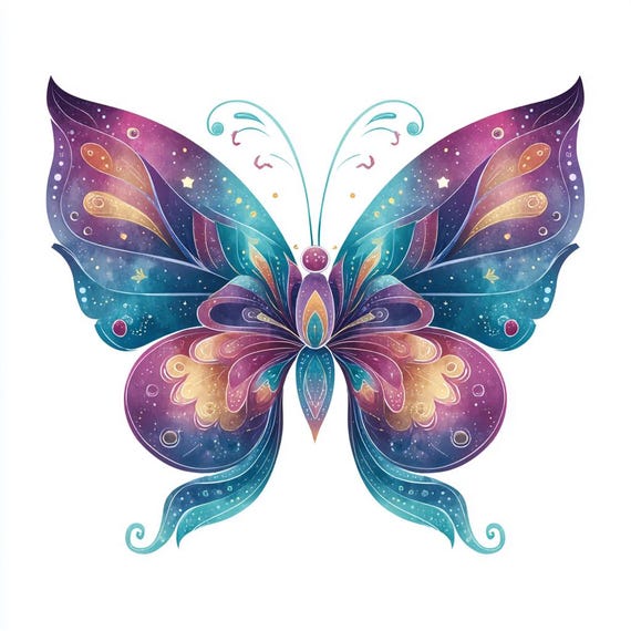Galaxy Butterfly, Cosmic Wings, Starry Butterfly, Space Butterfly