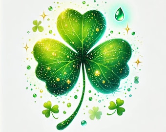 The Shamrock, Luck of the Irish, Lucky Charm, St. Patrick&#39;s Day, Rainbows, Leprechaun, JPG images, 300dpi, whimsical clipart