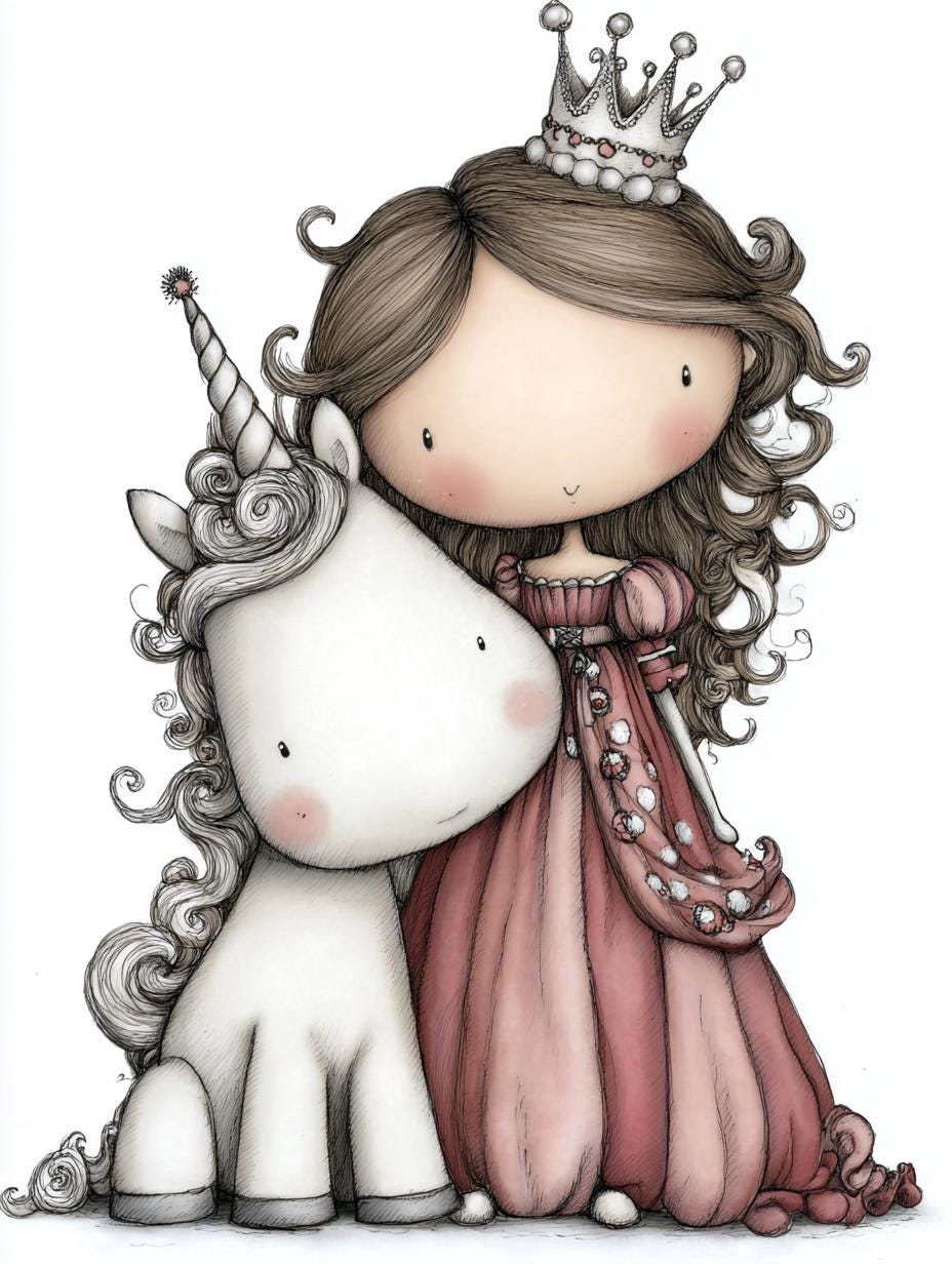 Unique Princess The Gentle Kingdom – A Sweet Princess and Her Unicorn in Soft Fairytale ...