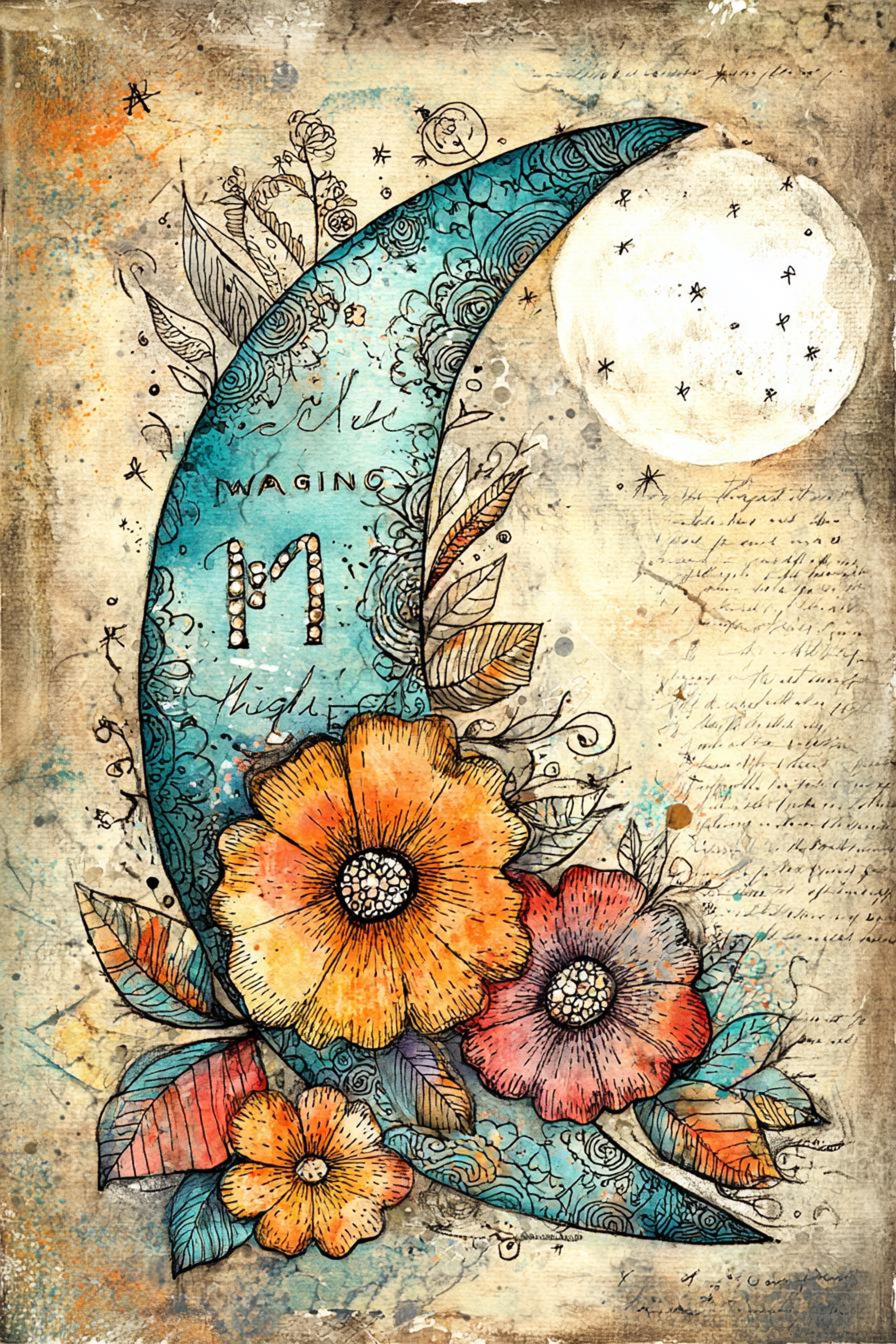 Stellar Whimsy Art Print Set, Whimsical Steampunk Star Illustrations ...