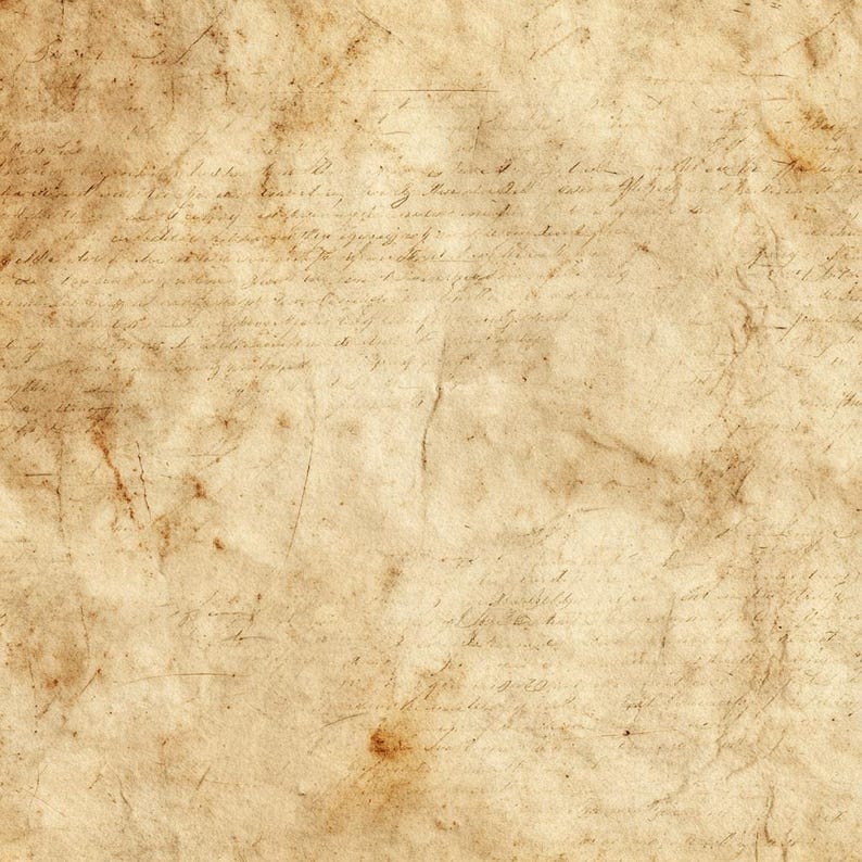 Vintage Parchment CLIPART, Antique Paper Texture Set, Aged Script ...