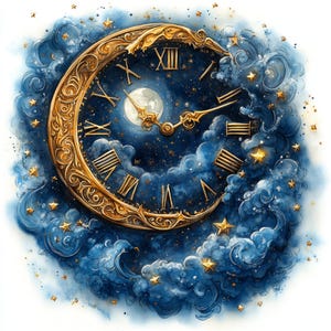 Art céleste, nuit étoilée, magie de la lune, chat galaxie, rêve cosmique, ciel nocturne, étoiles magiques, bleu mystique, vibrations oniriques, images jpg