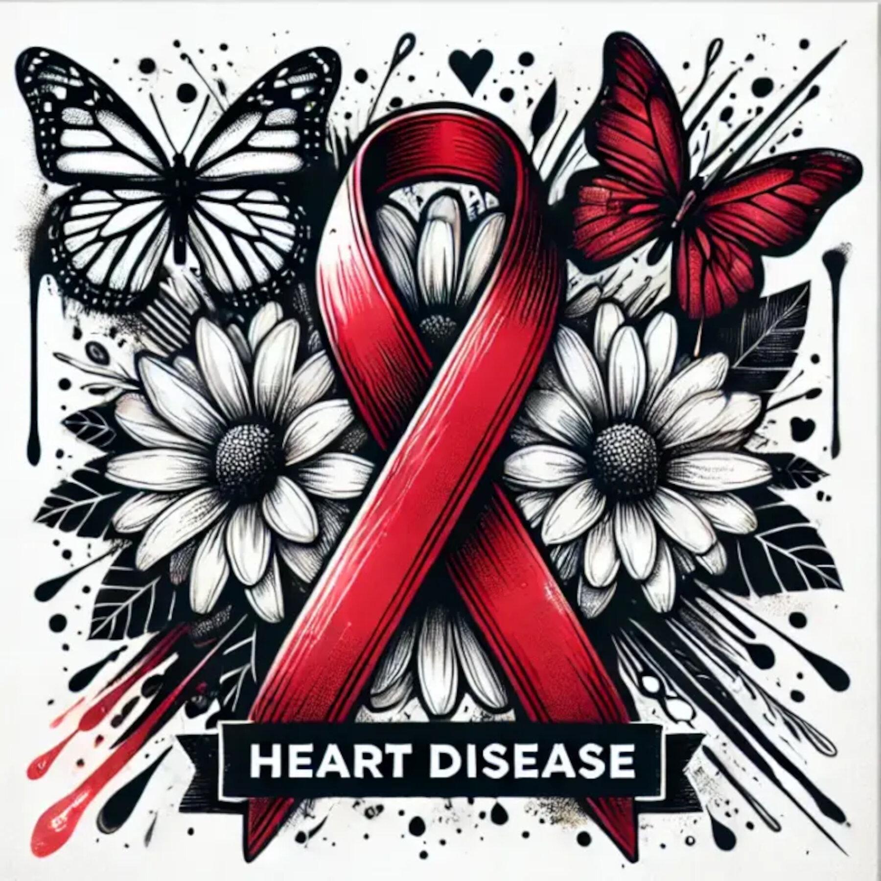 Heart Disease Awareness, Red Ribbon Clipart, Awareness Ribbon, Medical ...