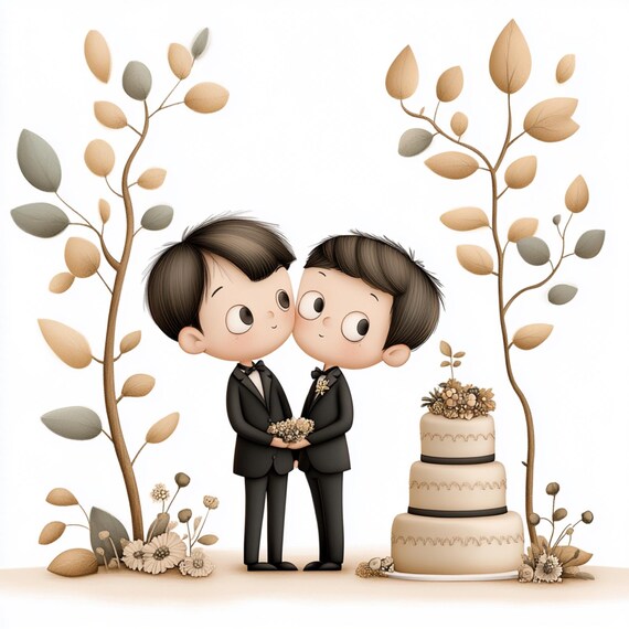 Gay Wedding, Groom Clipart, Cute Grooms, Lgbtq Couple, Wedding