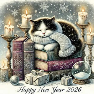 Images clipart Nouvel An 2026, Happy New Year, Images de chat, Nouvel An, Nouvel An, IMAGES JPG, Images de chat