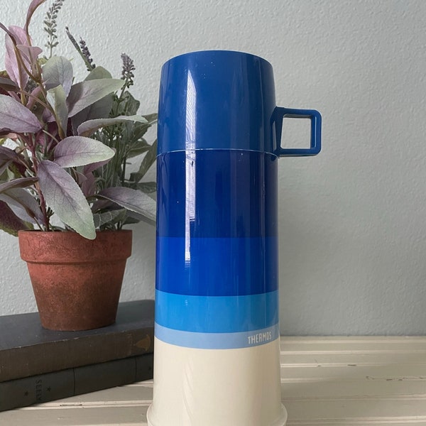Vintage Blue Ombre Thermos