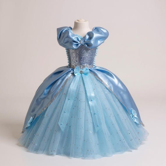 Princess Cinderella Inspired Blue Satin Tutu Dress Pageant Ball Gown Birthday Party Costume - Etsy Princess Cinderella Inspired Blue Satin Tutu Dress Pageant Ball Gown Birthday Party Costume - Etsy