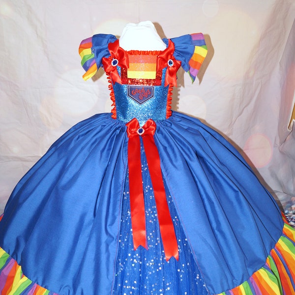 Halloween Good Guys Chucky Inspired Tutu Dress Pageant Ball Gown Birthday Party Costume