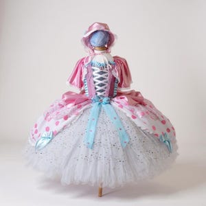 Princess Little Bo Peep Inspired Toy Story Polka Dot Tutu Dress Pageant Ball Gown Birthday Party Costume