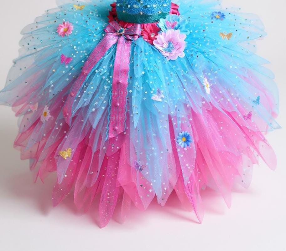 princess poppy tutu dress Princess Poppy Trolls Inspired Tutu Dress Pageant Ball Gown Birthday Party Costume