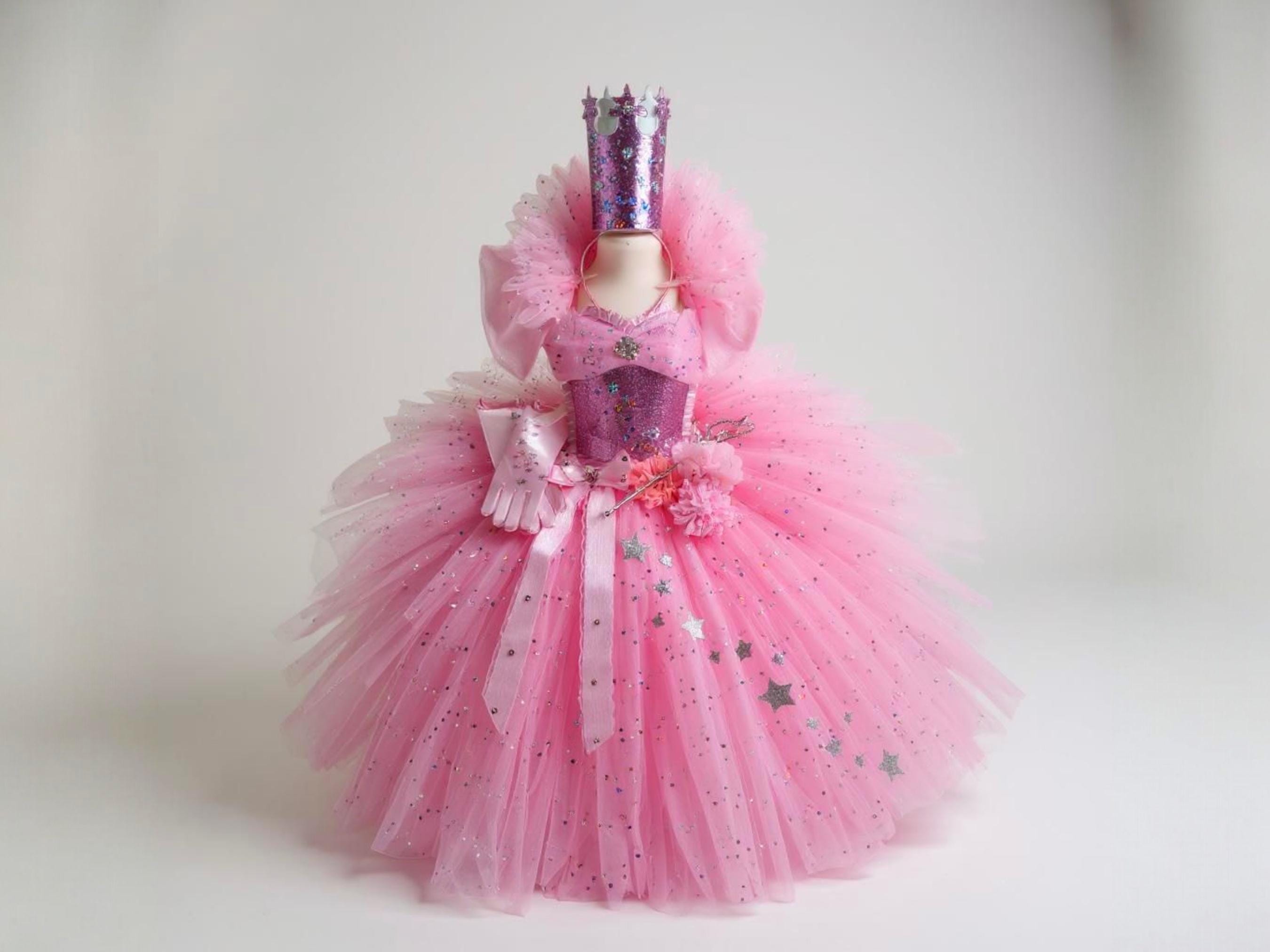 LOBTY Vestito da Principessa per Ragazze Costumi Elsa Frozen 2 Bambini Cosplay Travestimento Carnevale di Natale con Accessori 100-150 cm
