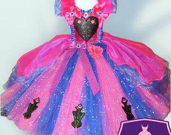 Princess Anna Frozen Inspired Tutu Dress Pageant Ball Gown Birthday Party Costume
