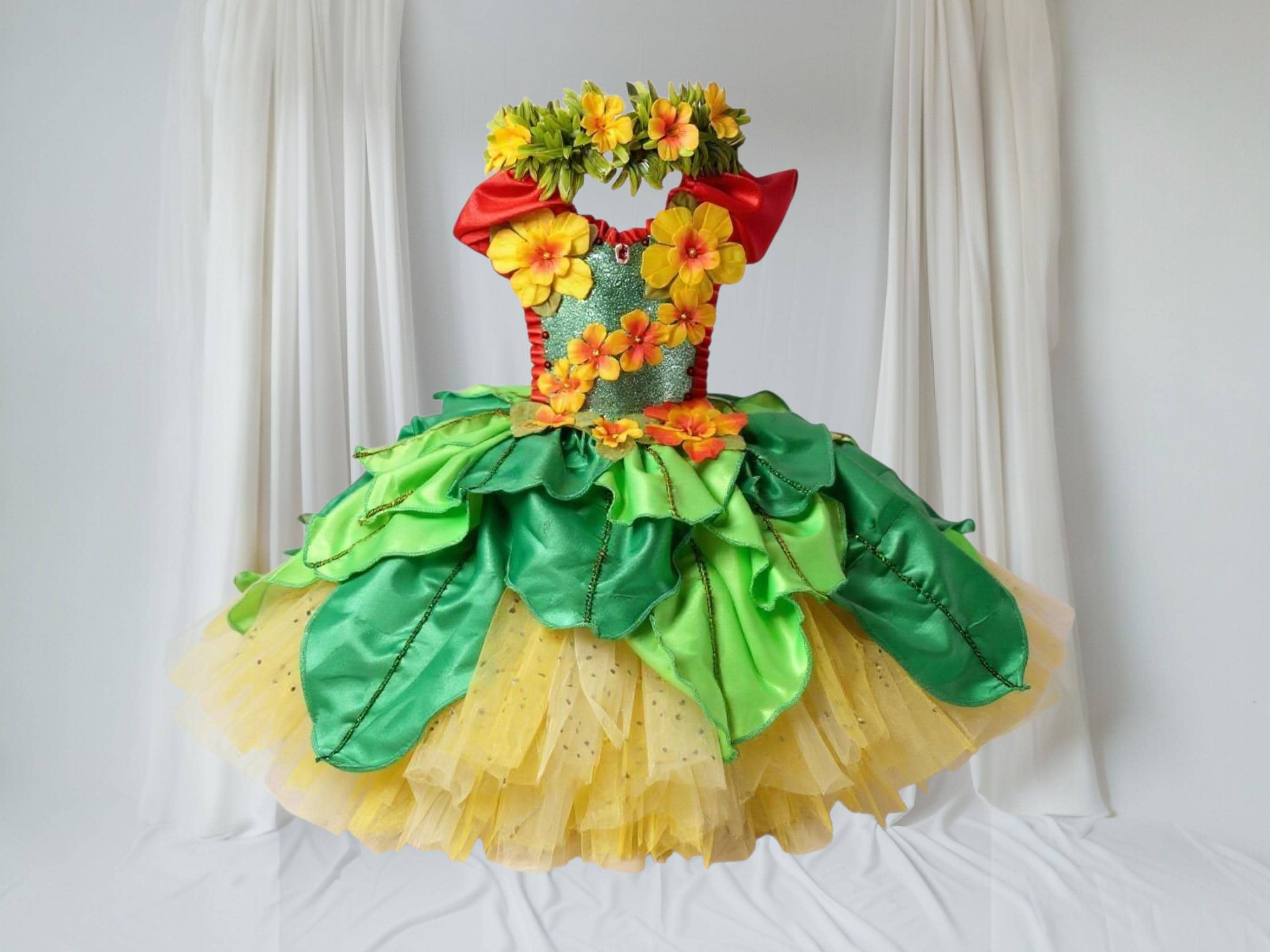 christmas tiki dress Hawaiian Christmas Dress
