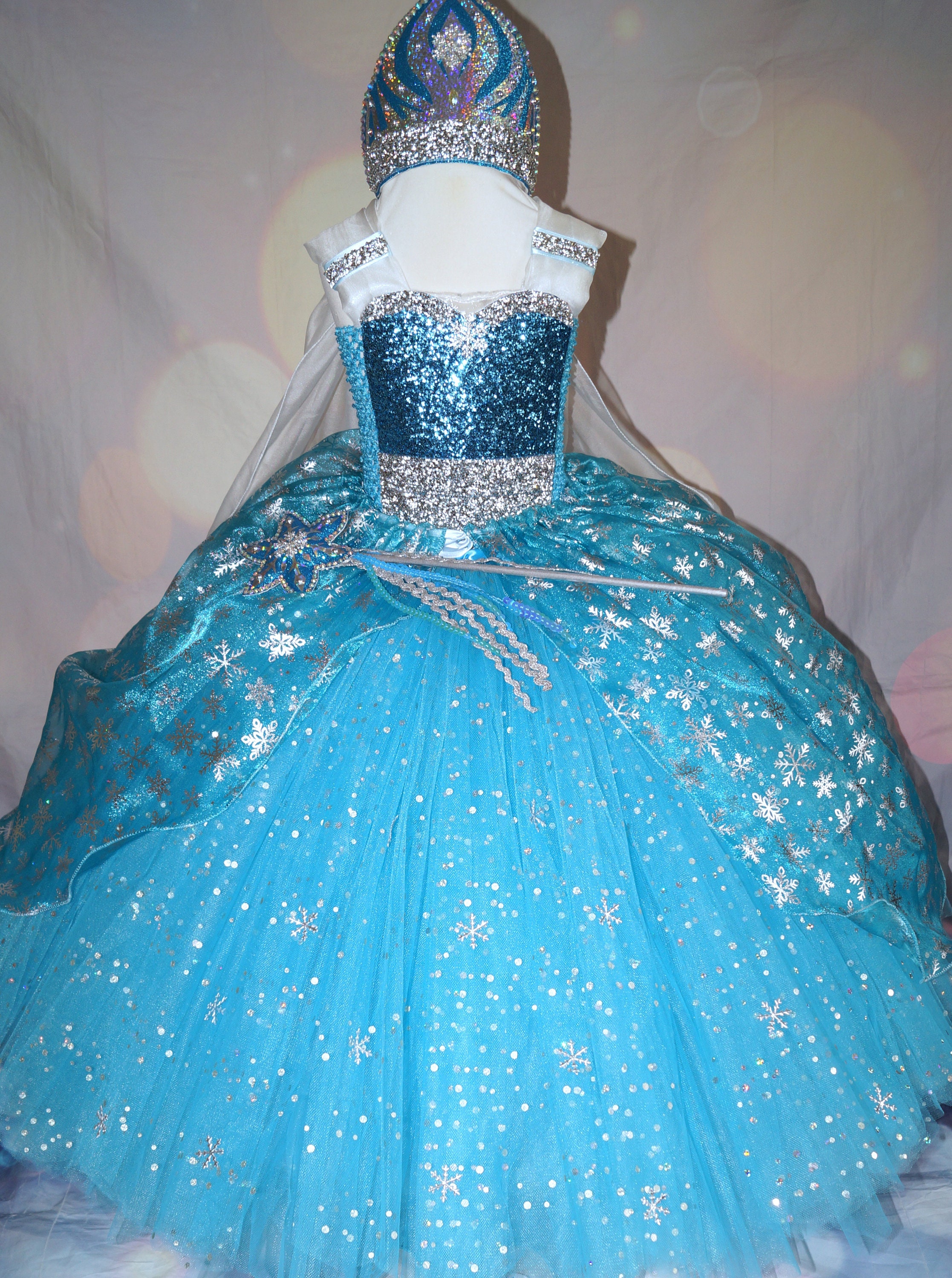 Elsa Dress 2t|elsa-inspired Floral Ball Gown For Girls - Lace & Satin  Christmas Dress