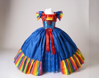 Halloween Good Guys Chucky Inspired Tutu Dress Pageant Ball Gown Birthday Party Costume