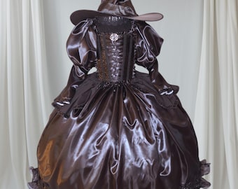 Deluxe The Wicked Witch of the West Wizard of Oz Inspired Black Tutu Dress Pageant Ball Gown Birthday Party Costume Cosplay