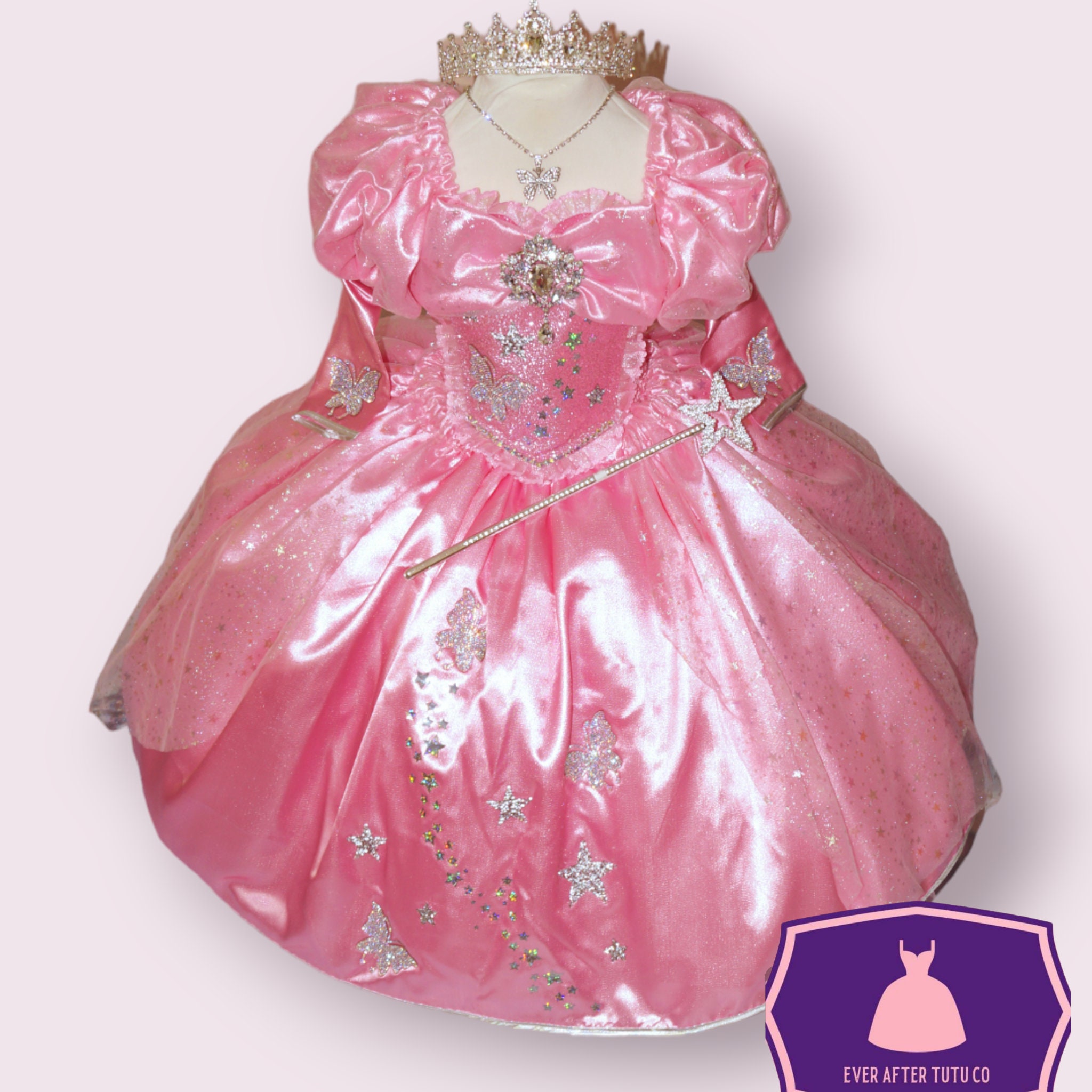 Deluxe Princess Glinda the Good Witch Wizard of Oz Inspired Pink Tutu