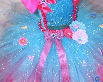 Princess Poppy Trolls Inspired Tutu Dress Pageant Ball Gown Princess Poppy Trolls Inspired Tutu Dress Pageant Ball Gown