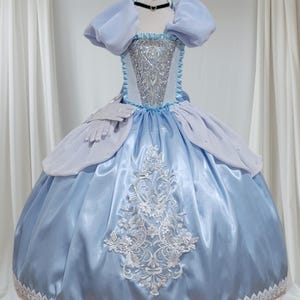 Deluxe Princess Tiana Inspired Gold Tutu Dress Pageant Ball Gown Birthday Party Costume