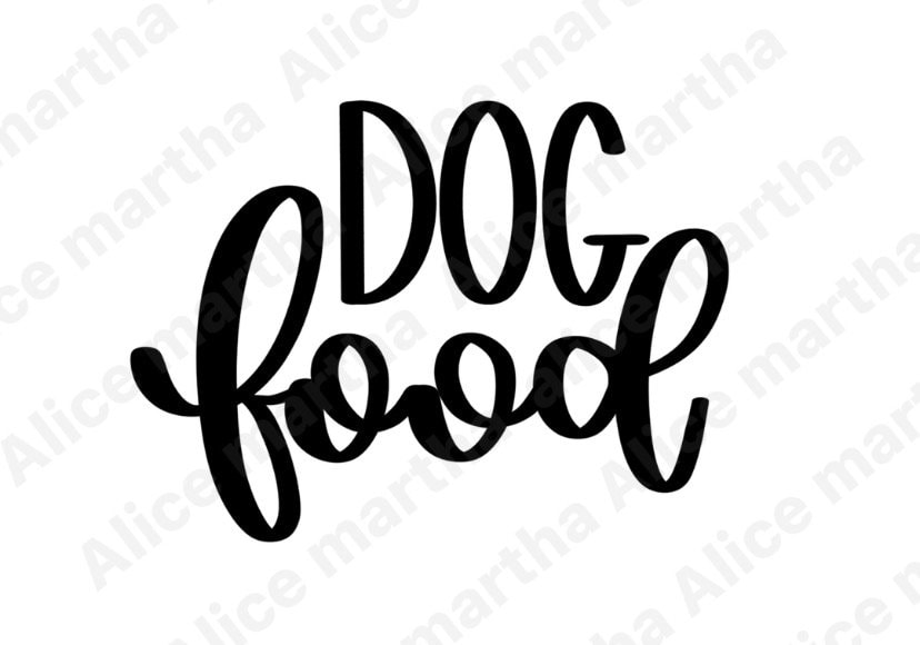Dog Food Svg, Dog Svg, Food Svg, Dog Breeds, Doggie Food Svg Etsy