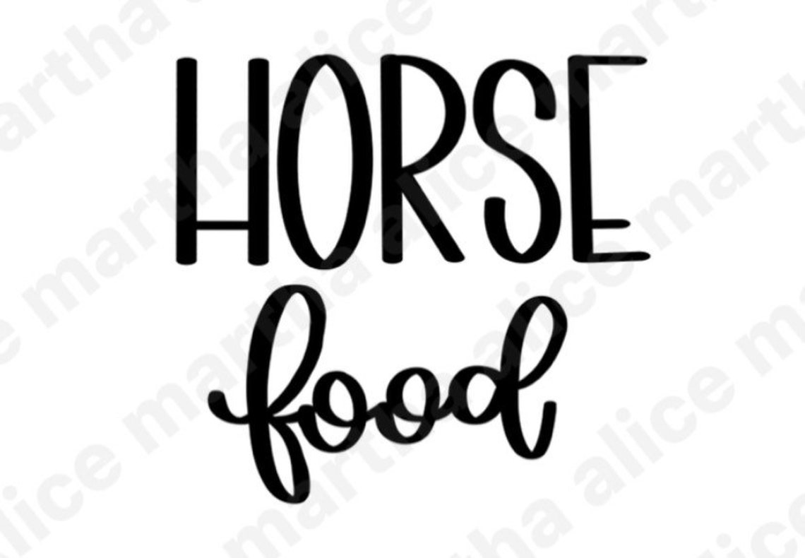1 Horse Food Svg, Horse Food Label, Food Label, Horse Svg, Horse Etsy