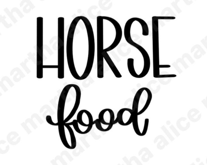 1 Horse Food Svg Horse Food Label Food Label Horse Svg Etsy