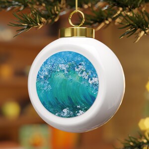 Weihnachtskugel Ornament Spielerei Weihnachtsmann Weihnachten Weihnachtsdekoration Sea Ocean Rocks Küsten Geschenke