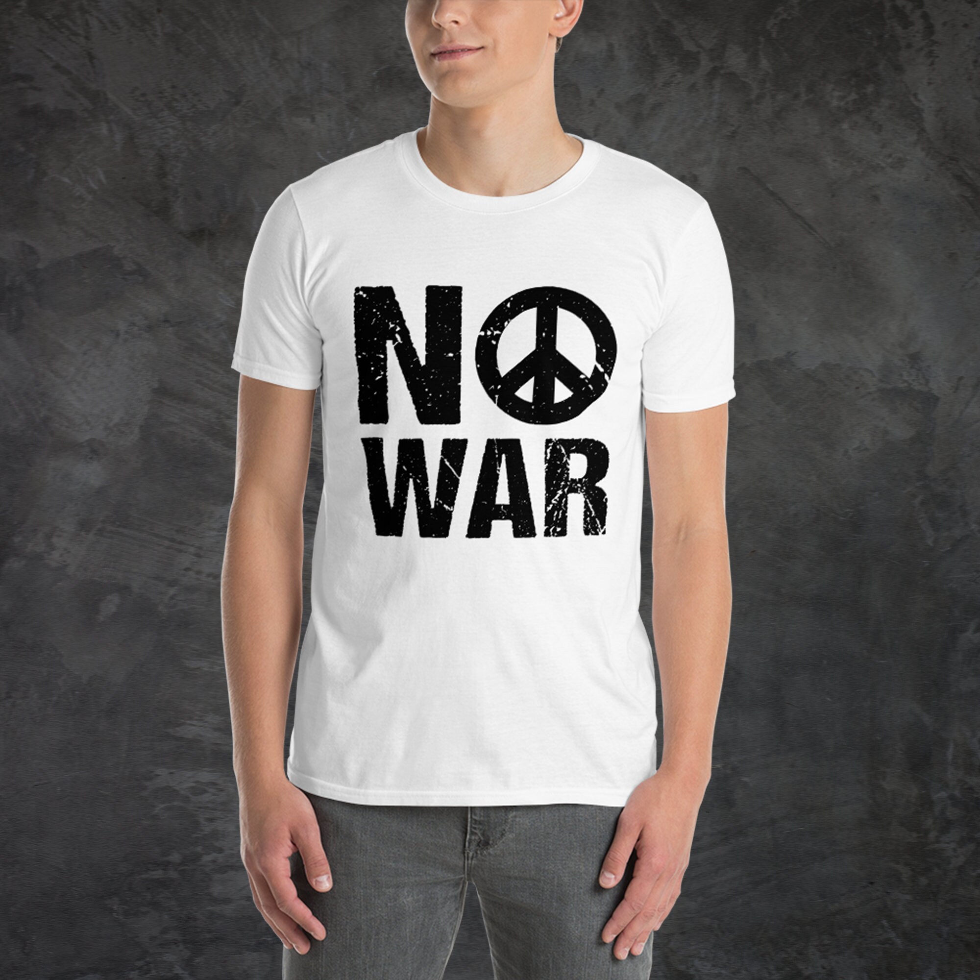 No War ヴィンテージ ピースサイン ユニセックス T シャツ - Etsy 日本