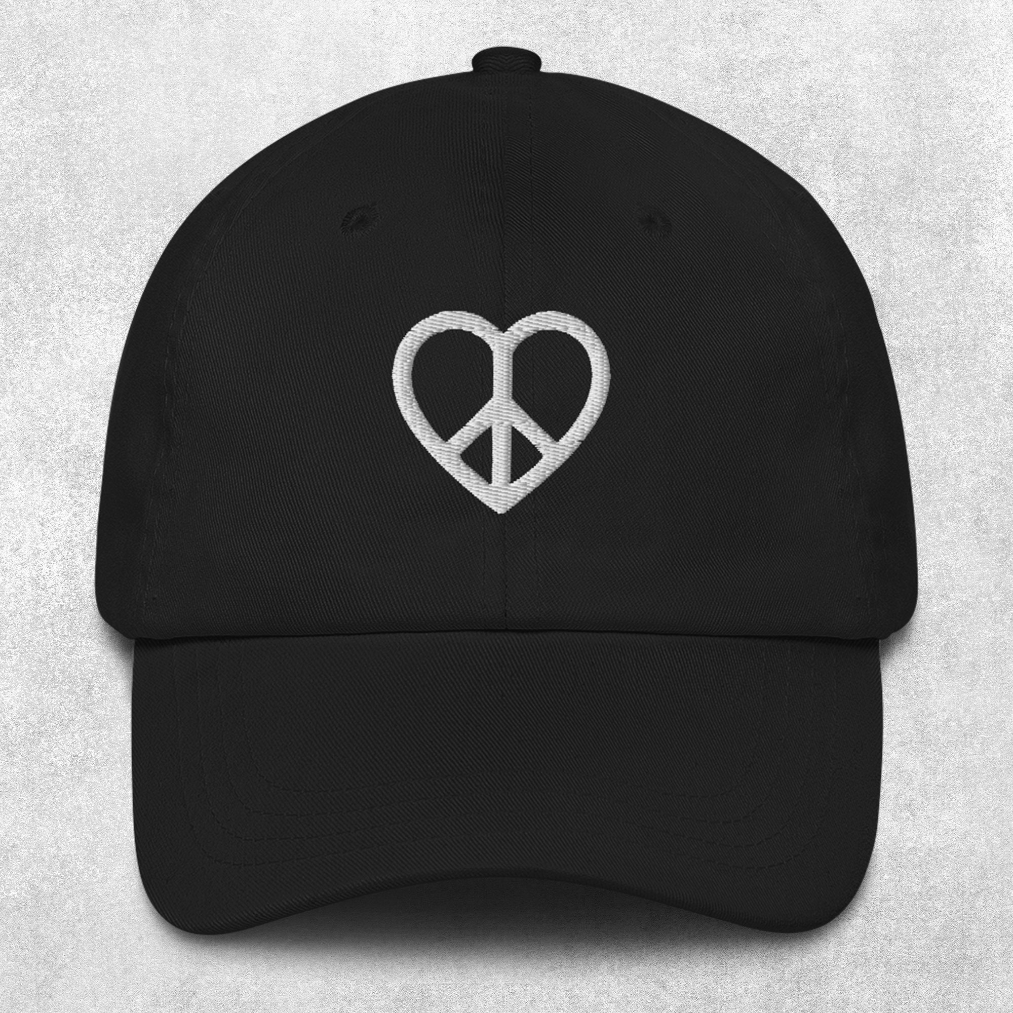 Peace Sign Caps Peace Heart Love Peace Sign Unisex Cap - Etsy