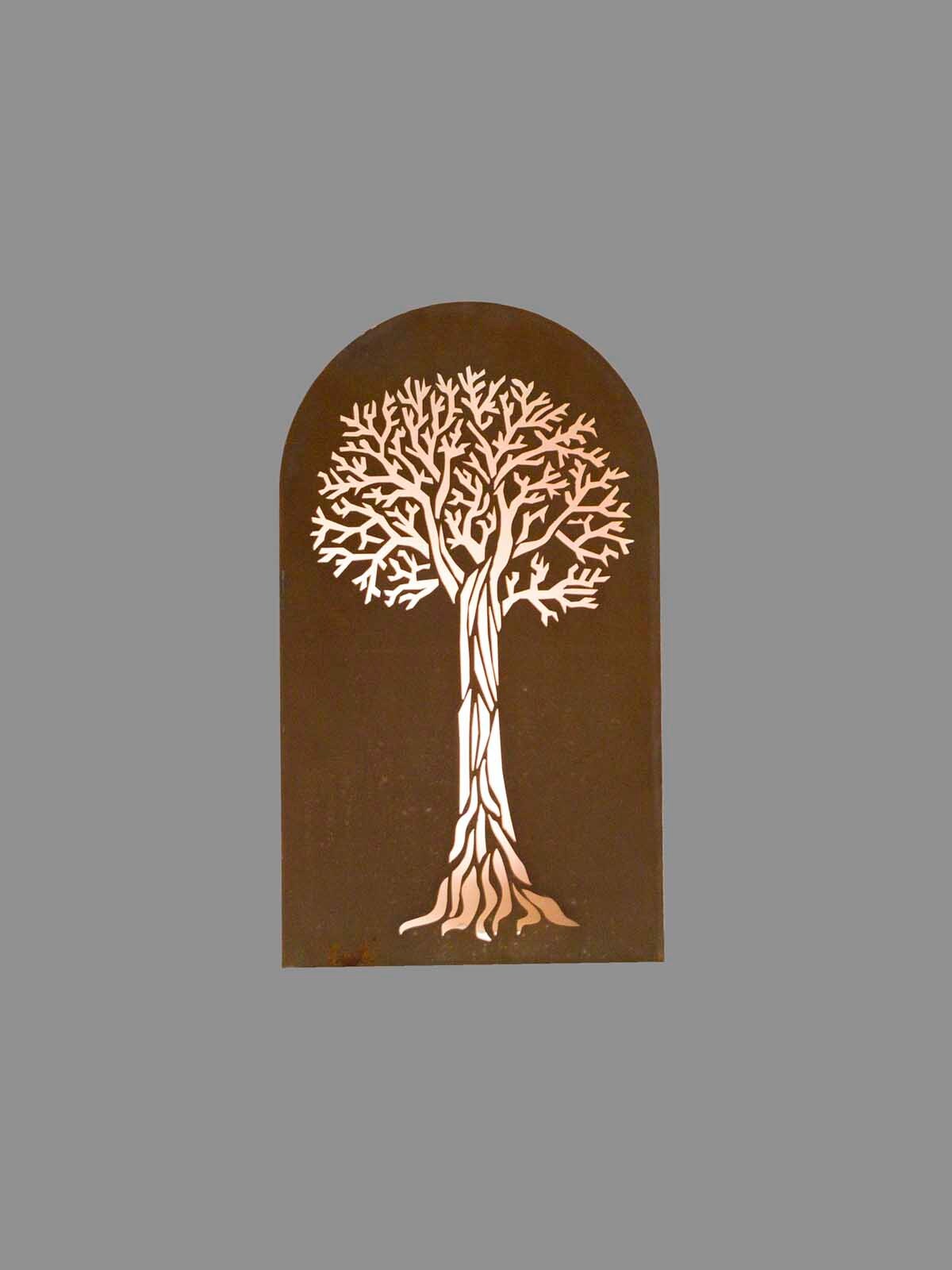 Column Design Tree Decor Motif Column / Decorative Column With Motif Tree Incl. Decoration Bowl ...