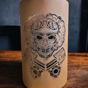 Motif fire barrel, round fire barrel, decorative fire barrel, fire basket, fireplace with motif &quot;Ghost Rider&quot;