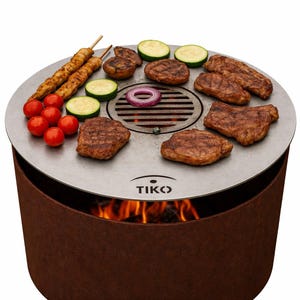 Plancha Grill Plate 60 cm – Fire Plate for Fire Pit and Grill – BBQ Plancha – Grill Plate for Garden, Terrace & Outdoor BBQ