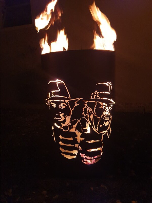 Kultige Feuertonne / Feuerkorb mit Motiv Bud Spencer & Etsy Schweiz