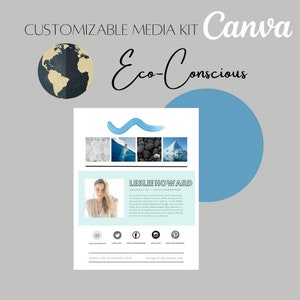 Eco Conscious Media Kit Branding Page