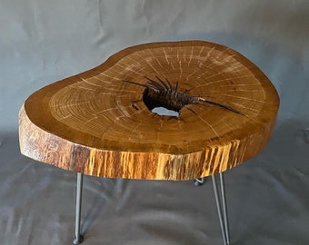 Wood coffee table