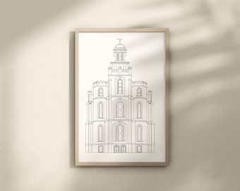 Logan Utah LDS Temple | Digital Download | SVG File | PNG File | Vector File