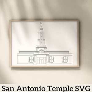 San Antonio, Texas LDS Temple | Digital Download | SVG File | PNG File | Vector File