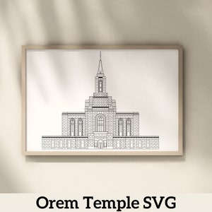 Orem Utah LDS Temple | Digital Download | SVG File | PNG File | Vector File