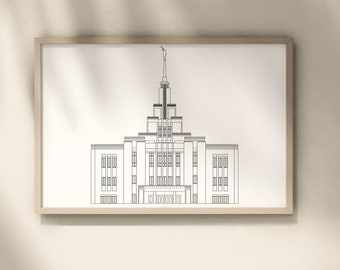 Saratoga Springs Utah LDS Temple | Digital Download | SVG File | PNG File | Vector File