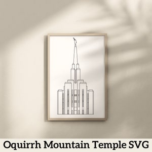 Oquirrh Mountain Utah LDS Temple | Digital Download | SVG File | PNG File | Vector File