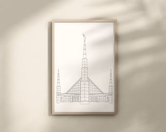 Dallas, Texas LDS Temple | Digital Download | SVG File | PNG File | Vector File