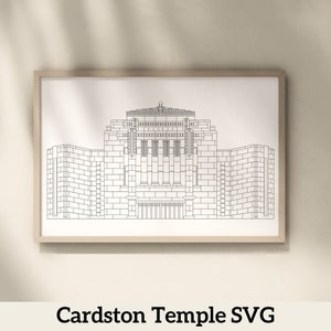 Cardston Alberta LDS Temple | Digital Download | SVG File | PNG File | Vector File