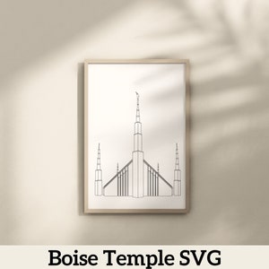 Boise Idaho LDS Temple | Digital Download | SVG File | PNG File | Vector File