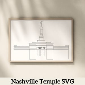 Nasvhille Tennessee LDS Temple | Digital Download | SVG File | png File | Vector File