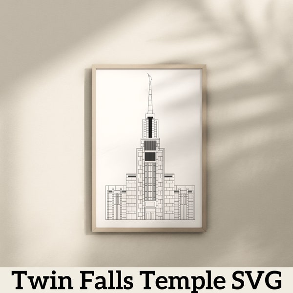 Twin Falls Idaho LDS Temple | Digital Download | SVG File | PNG File | Vector File